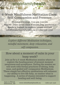 Mindfulness Meditation Class Flyer